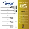 Akyga AK-U4-350 Ultimate 350 W ATX barošanas bloks, 80 PLUS Bronze, aktīvais PFC, 120 mm ventilators