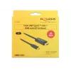Video kabelis DeLOCK 85291 USB Type-C uz HDMI 2 m Melns
