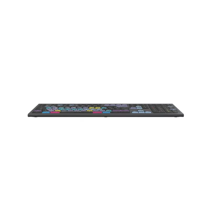Logickeyboard ASTRA 2 DaVinci Resolve tastatūra „Mac“, pilna izmēra, vadu USB, šķērveida mehānisms, QWERTZ vācu, melna