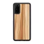 Telefona maciņš Man and Wood Galaxy S20 cappuccino black — aizsargmaciņš Samsung Galaxy S20