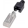 Renkforce H9540.4-10 RJ45 vadu savienotājs Melns - Sudrabs - Caurspīdīgs (H9540.4-10)