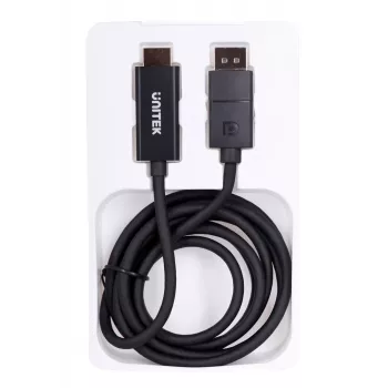 UNITEK V1608A DisplayPort 1.2 – HDMI kabelis, 1,8 m, 4K@60Hz