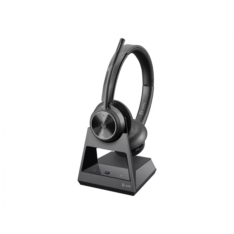 Poly Savi 7320 Stereo Microsoft Teams sertificētas DECT 1880-1900 MHz Top EMEA - INTL angļu val. Eiropas spraudnis