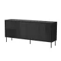 4D ABI kumode 200x45x88 matēts melns
