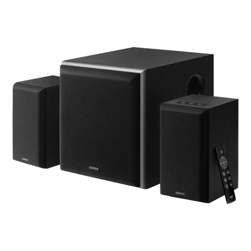 Edifier M601DB 2.1 kanālu skaļruņu sistēma ar bezvadu zemfrekvences skaļruni un Bluetooth