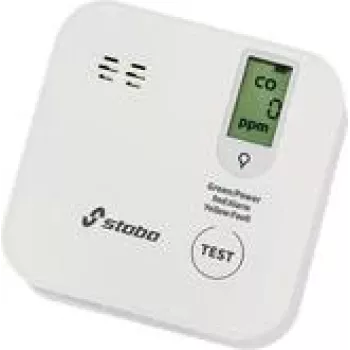 Stabo CO Alarm IV Wireless oglekļa monoksīda detektors, bateriju darbināms, 3V, balts