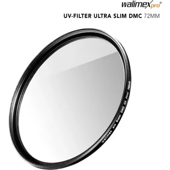 UV filtrs Walimex pro Slim Super DMC 72mm — plāns UV aizsardzības filtrs 72 mm