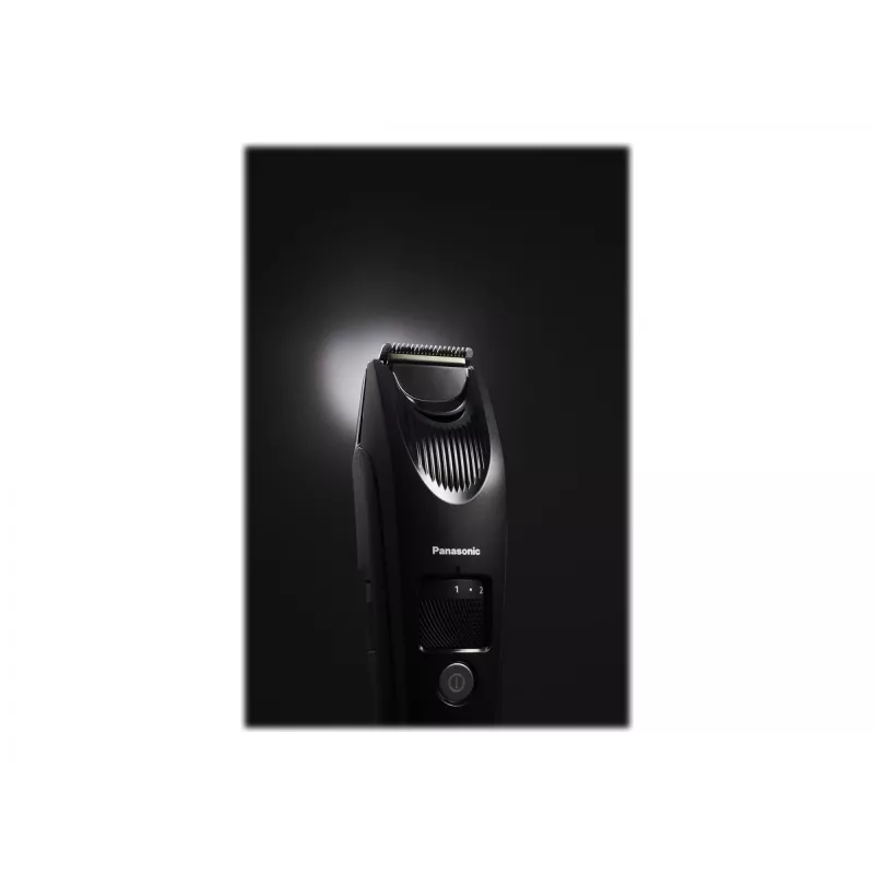 Bārdas trimmeris Panasonic ER-SB40-K803 — 0,5–10 mm, 19 soļi, Li-Ion, bezvadu/tīkls, melns