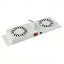 Racka piederums Lanview RAF115WH 2 ventilatori balts tērauds