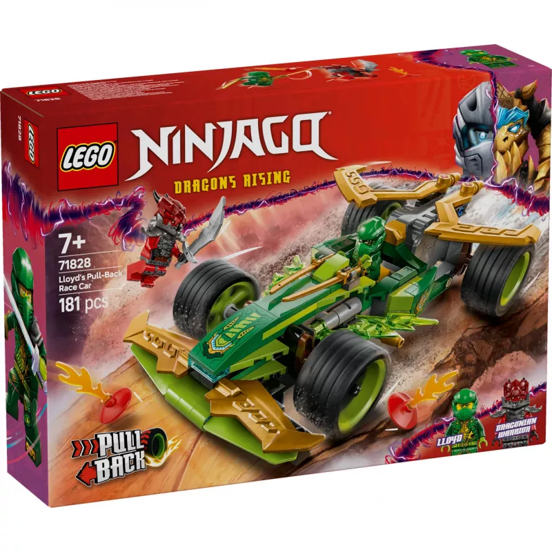 LEGO būvēšanas komplekts NINJAGO Lloyda Action Speedster 71828, 181 gabali, 2 minifigūras, vecumam 7+