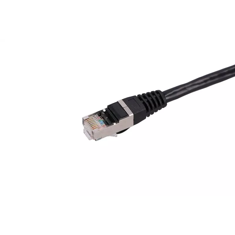 LAN vads Extralink Cat5e FTP 5 m, vara vītā pāra, RJ-45–RJ-45, melns