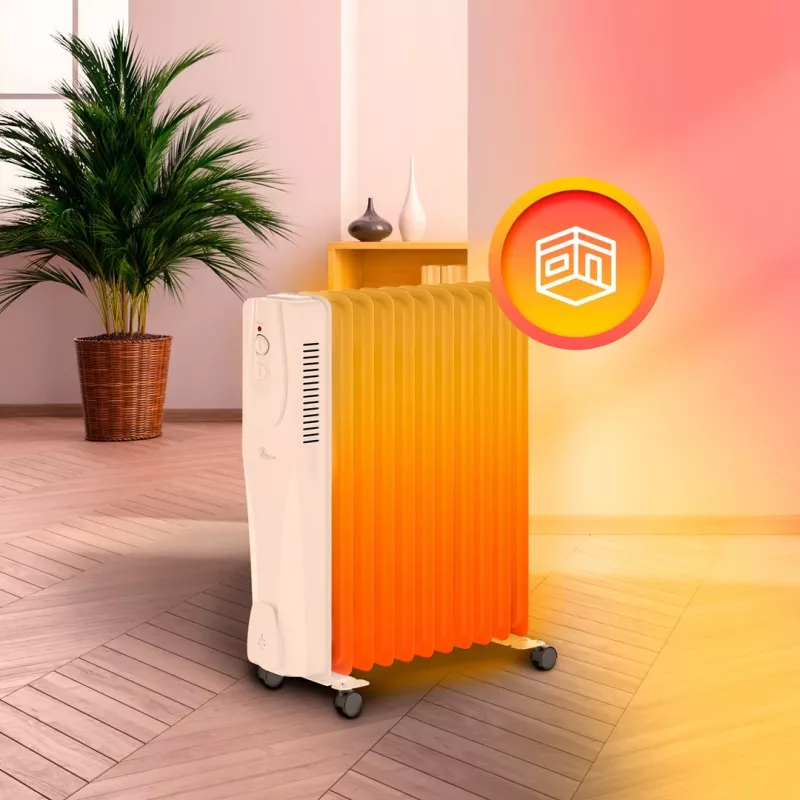 Extralink eļļas radiators NY-25W1 2500W, 11 sekcijas