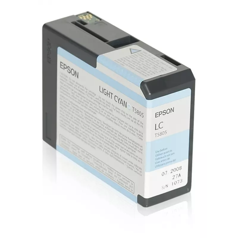 Epson T580500 oriģinālā gaiši ciāna pigmenta tinte, 80 ml