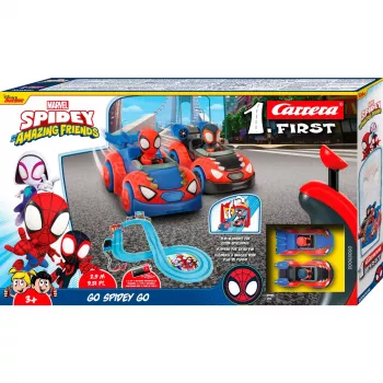 CARRERA Track Set 1First Spidey Go! slot car trase 2.9 m garš