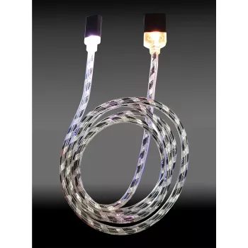LC-Power USB kabelis Micro-USB 1m melns/sudrabs (LC-C-USB-MICRO-1M-8)