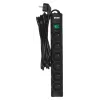 Ever Optima 5m Melns 6 AC kontaktligzdas 250 V