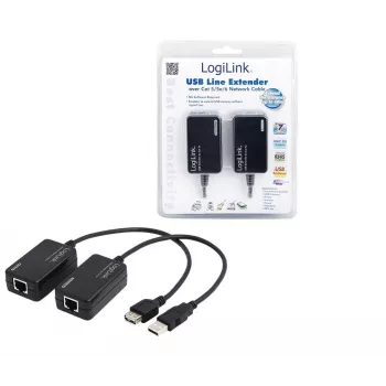 LogiLink® UA0021D USB pagarinātājs pa CAT5/6 kabeli līdz 60m