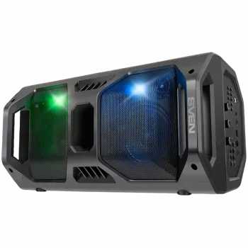 Skaļrunis SVEN PS-600, melns (50W, TWS, Bluetooth, FM, USB, microSD, LED displejs, 4000mAh)
