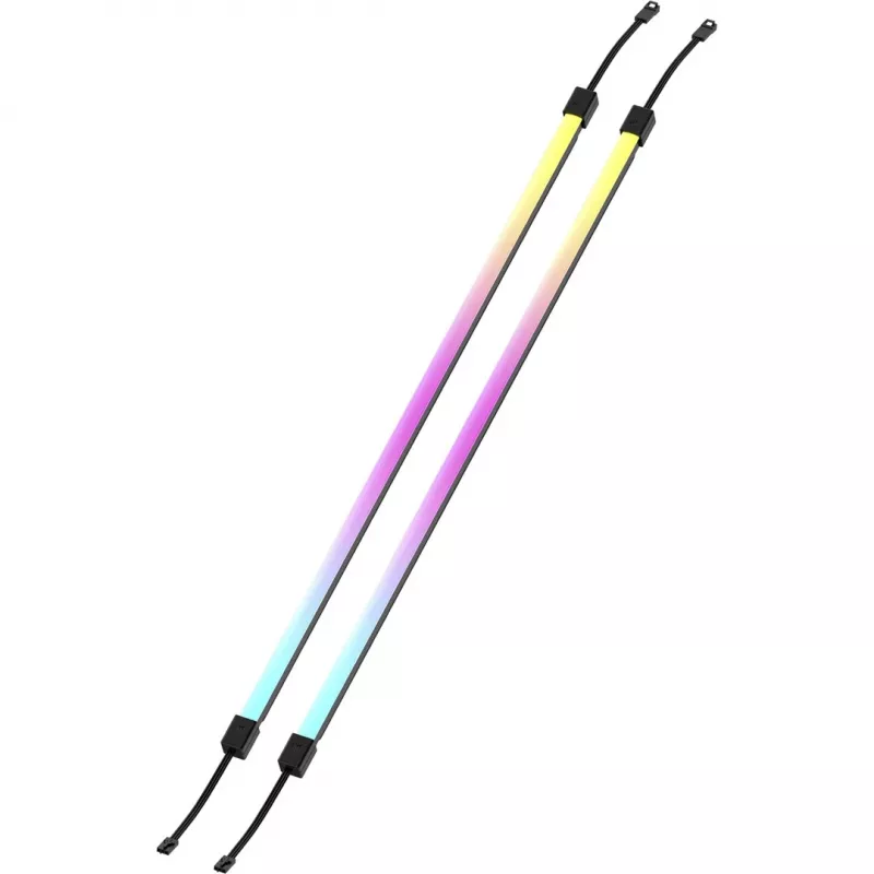 LED lente CORSAIR LS350 Aurora, daudzkrāsu apgaismojums, 350 mm garums, 10 mm platums, 2 iepakojumā