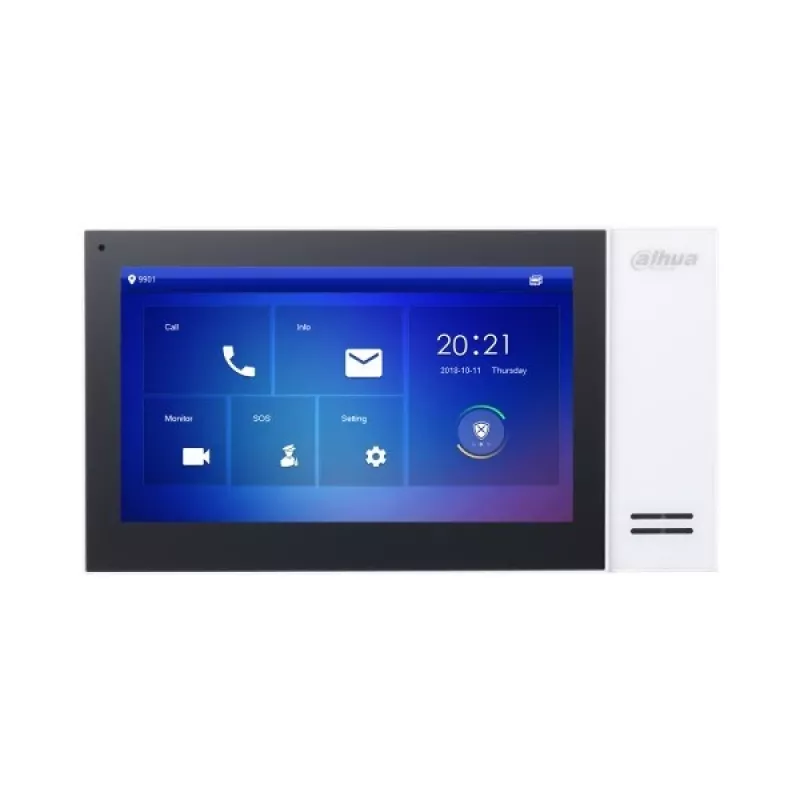 Dahua Technology VTH2421FW video domofons 17.8 cm (7 collu) Melns, Balts