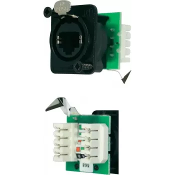 Neutrik NE8FDV-YK-B Melns