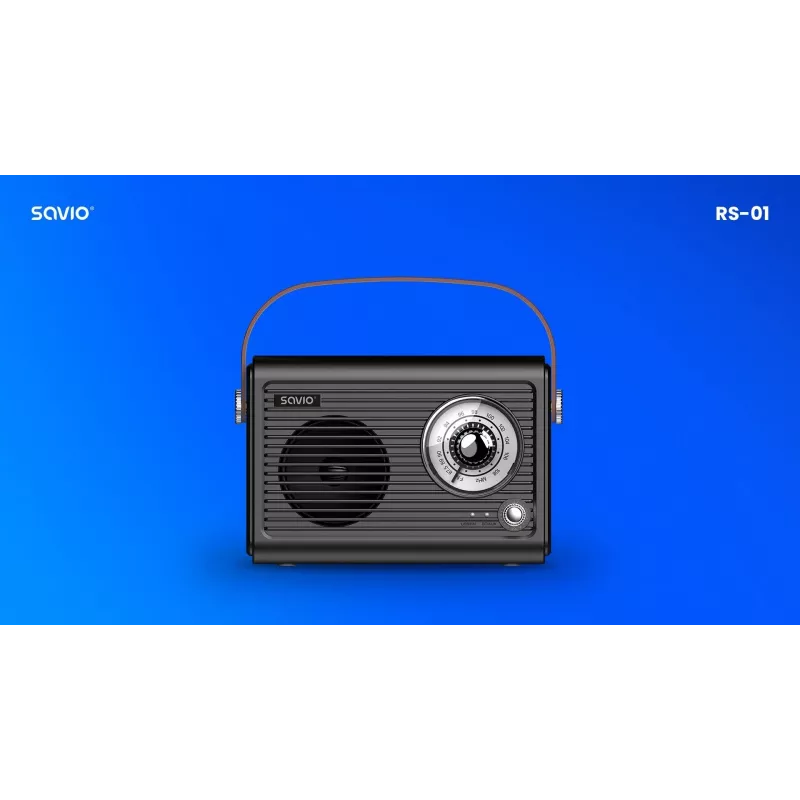 Pārnēsājamais radio Savio RS-01 Analog Melns
