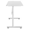 Rokas regulējams augstuma galds Ergo Office, max 40 kg, max augstums 117 cm, ar virsmu stāvus un sēdus darbam, ER-401 W