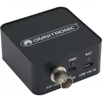 Antenas pastiprinātājs Omnitronic AAB-10 — aktīvs, ar bateriju darbināms priekšpastiprinātājs