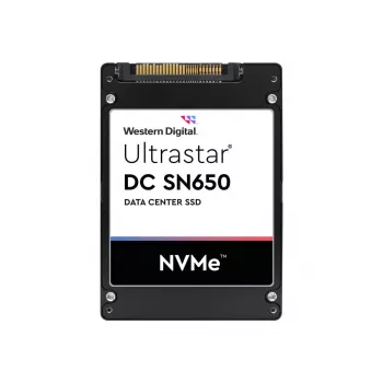 SSD disks WESTERN DIGITAL Ultrastar DC SN650 7680GB U.3 PCIe 4.0 NVMe TLC ISE