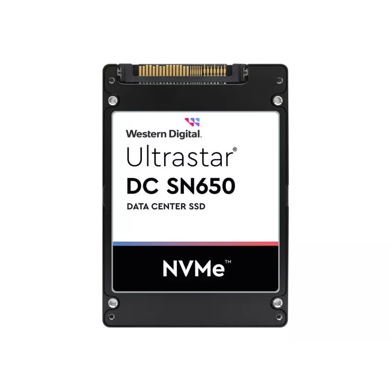 SSD disks WESTERN DIGITAL Ultrastar DC SN650 7680GB U.3 PCIe 4.0 NVMe TLC ISE