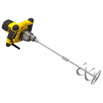 Rokas maisītājs STANLEY FME190 — 1600 W, 2 ātrumi, M14 vārpsta, 4 m vads, 180–750 apgr./min, 80 N·m, 2 ergonomiski rokturi