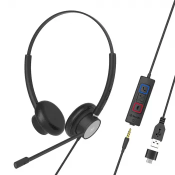 Tellur Voice 420 Vadu Austiņas Binurālās Melnas TLL411006