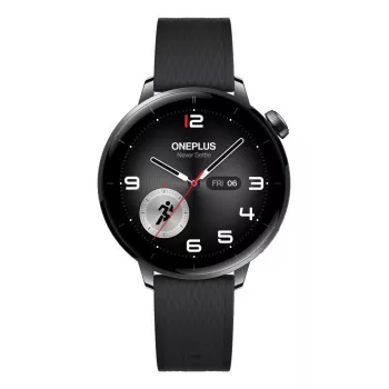 Viedpulkstenis ONEPLUS Watch 3 43mm — 1,32 collu AMOLED, Snapdragon W5, GPS, NFC, IP68, 5 ATM, 354 mAh, Nerūsējošā tērauda korpuss