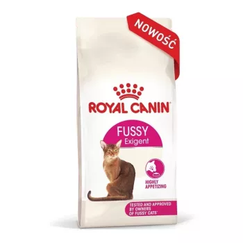 Sausā barība kaķiem Royal Canin Exigent Fussy 2 kg — sausi graudiņi izvēlīgiem pieaugušiem kaķiem, putnu gaļas garša, 40% olbaltumvielas