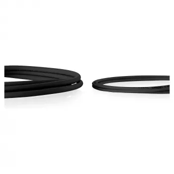 DIGITUS CAT 6 U-UTP Slim patch kabelis, 0,5 m, melns, 10 gab. komplektā