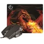Rebeltec Red Dragon - optiskā pele - 6 pogas - vadu - USB