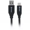 Sharkoon USB 3.2 Gen 2 kabelis USB-A ligzda > USB-C melns 1 metrs - datu kabelis