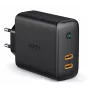 AUKEY PA-D2 mobilā telefona lādētājs 36W Melns Iekštelpām