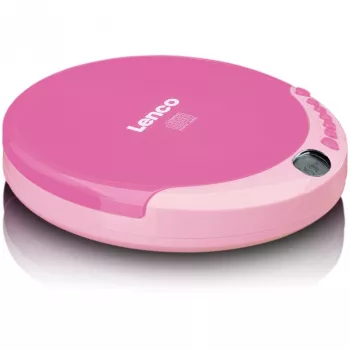 Pārnēsājams CD atskaņotājs Lenco CD-011 Rozā