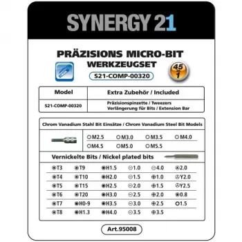 Bezvadu elektriskais skrūvgriezis Synergy21 S21_LiION 3.6V kompakts uzlādējams