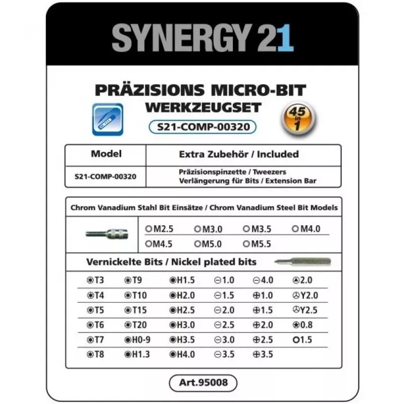 Bezvadu elektriskais skrūvgriezis Synergy21 S21_LiION 3.6V kompakts uzlādējams