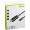 Goobay USB-C uz HDMI kabelis 4K @ 60 Hz 2 m melns (75697)