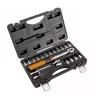 Neo Tools 1/4 divvirzienu griezes momenta atslēga, 5-25 Nm, 21 daļu komplekts