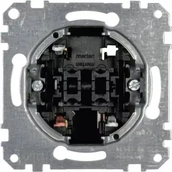 Merten MEG3115-0000 sērijas slēdža ieliktnis, 1-pola, 10 AX, 250 V AC