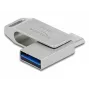 USB zibatmiņa DeLOCK 128GB USB-C Type-A grozāmais modelis