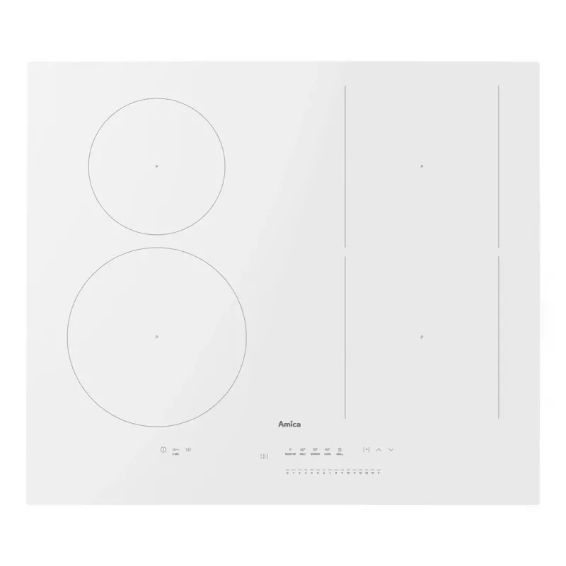 Indukcijas plīts virsma Amica PIDH6141PHTSUN 3.0 balta
