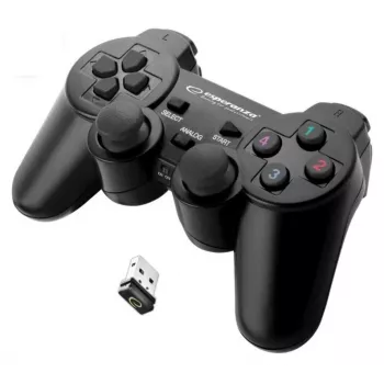 Esperanza EGG108K spēļu kontrolieris melns USB 2.0 Gamepad analogais/digitālais PC, PlayStation 3