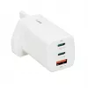iBOX C-65 White, GaN 65W universāls lādētājs UK spraudnis