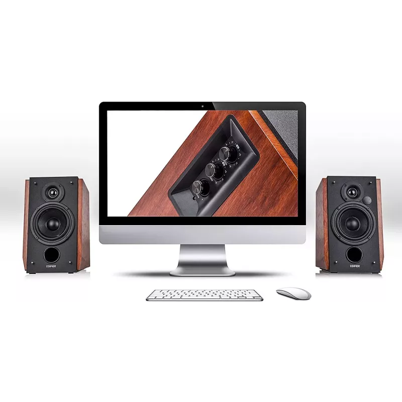Edifier R1700BTS - Skaļruņu sistēma - Grāmatplauktu - Bezvadu - Bluetooth - 66 W (kopā) (R1700BTS WOOD)