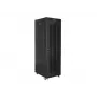 Grīdas statīva tīkla skapis 19 inch 42U 800x800 mm Melns Perforētas durvis ar LCD Lanberg (plakanā iepakojumā)